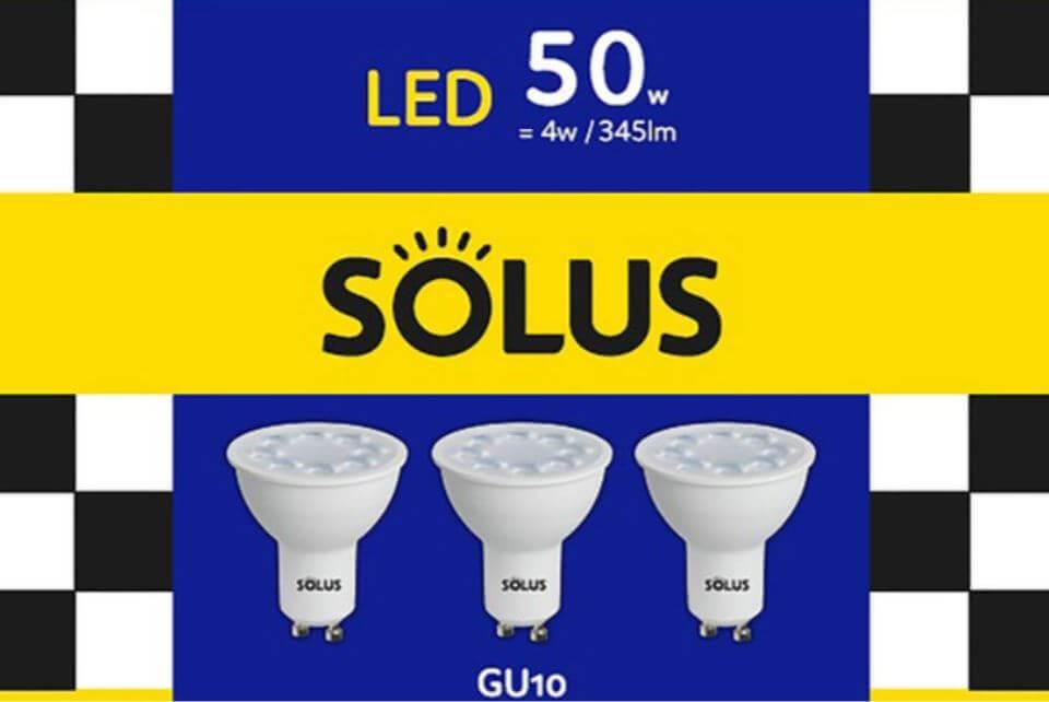 Solus GU10 LED Bulb 3-Unit 50w – O'Tooles Tools