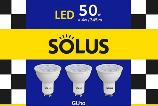 Solus GU10 LED Bulb 3-Unit 50w