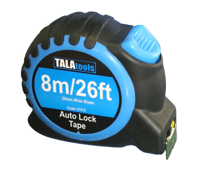 Tala Auto Lock Tape Measure 8m