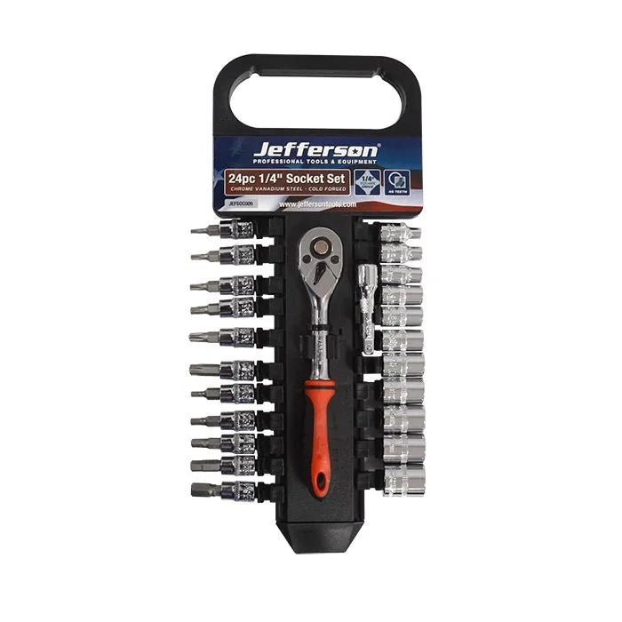 24 Piece 1/4" Socket Set