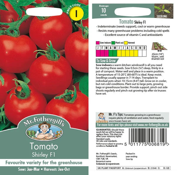 Tomato Shirley F1 - O'Tooles Tools