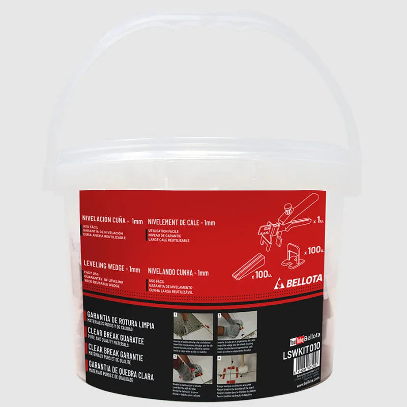 Tile levelling ystem wedge with Pliers - 200units