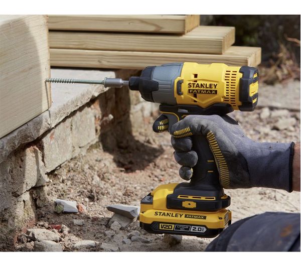 Stanley FatMax 18V Li-ion Combi drill & impact driver with 2x 2AH batteries