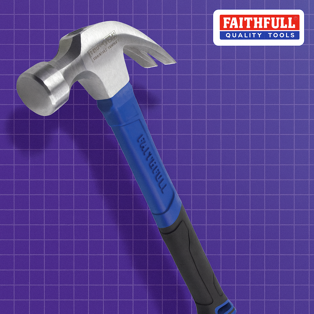 Faithfull Fibreglass Claw Hammer 20oz