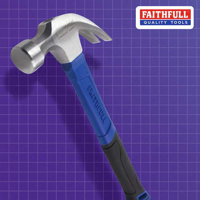 Faithfull Fibreglass Claw Hammer 20oz
