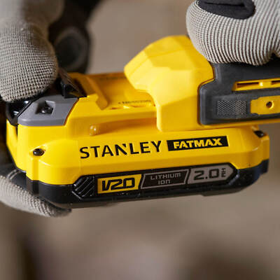 Stanley FatMax 18V Li-ion Combi drill & impact driver with 2x 2AH batteries