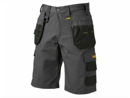 DeWalt Cheverley Lightweight Grey Polycotton Shorts W38in