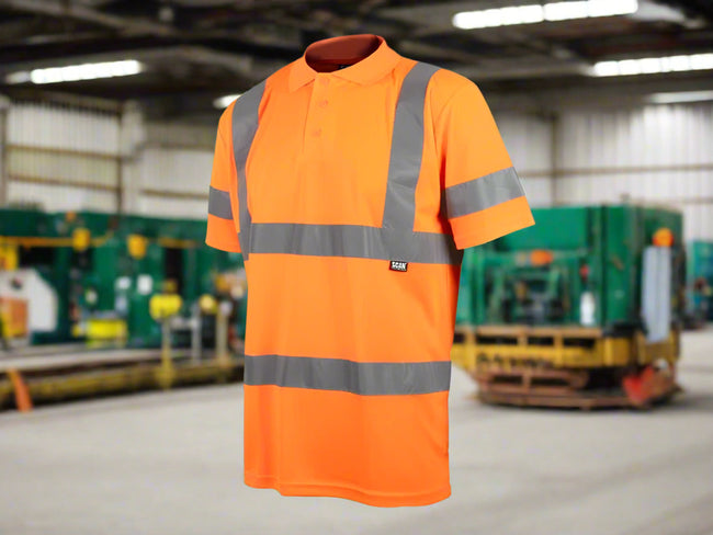 Hi-Vis Orange Polo Shirt