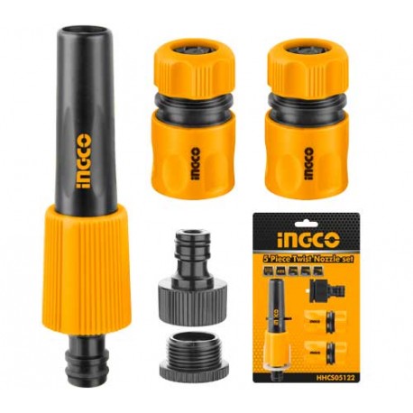 5-Piece Garden Hose Nozzle & Connector Set – Universal Quick Connect Spray Kit