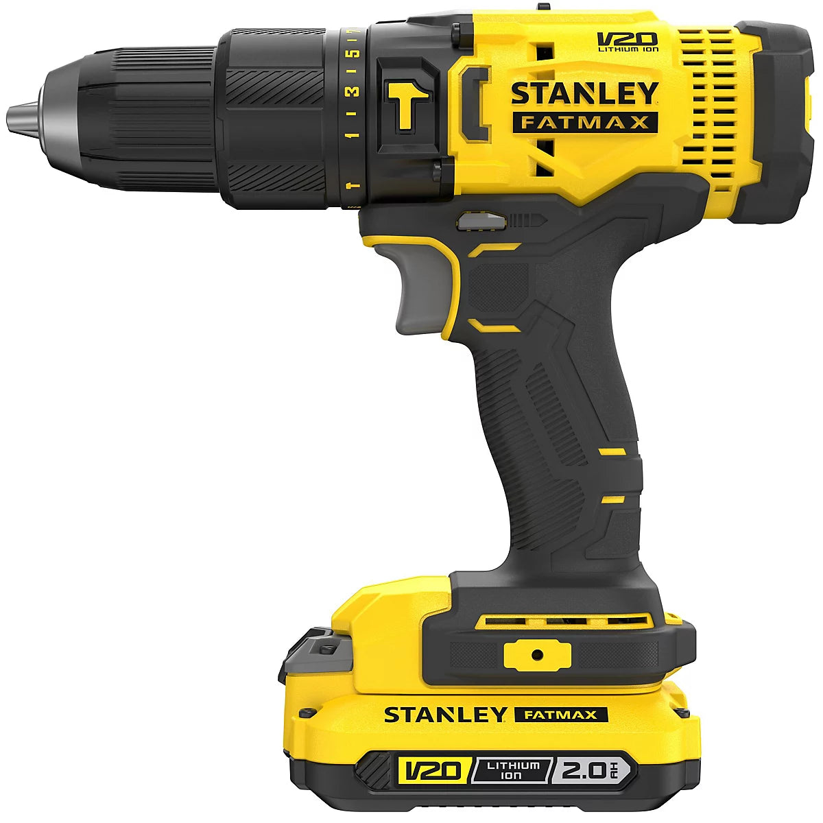 Stanley FatMax 18V Li-ion Combi drill & impact driver with 2x 2AH batteries