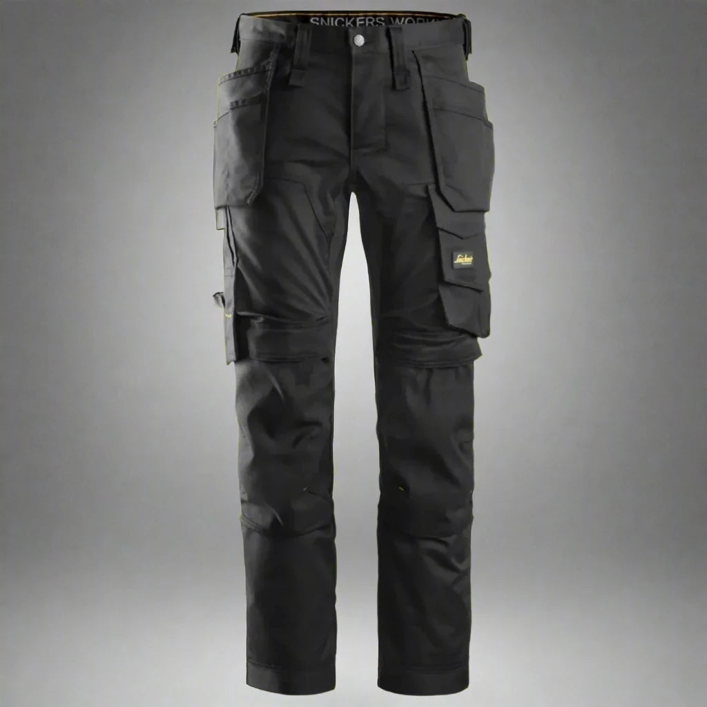 Snickers Slim stretch trouser 6241 - Black/Black – O'Tooles Tools