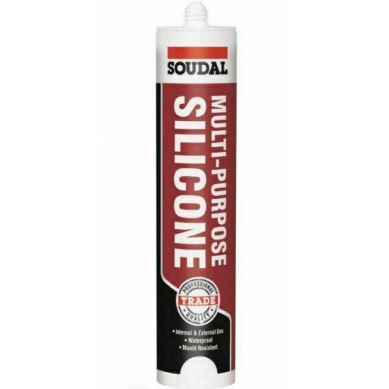 Soudal Trade Multi-Purpose Silicone - Brilliant White
