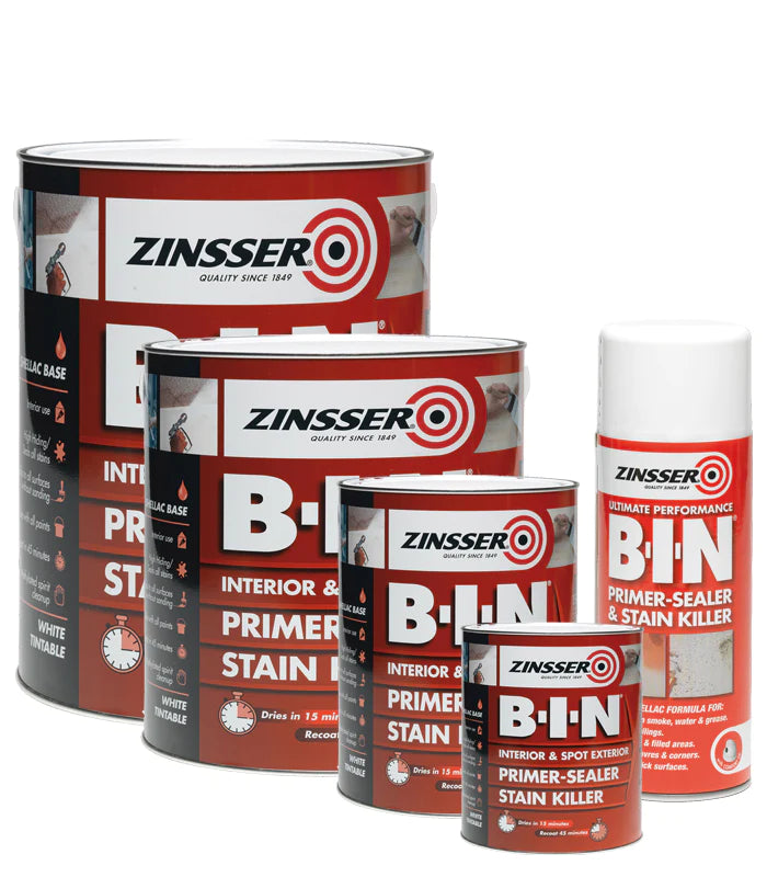 Zinsser B-I-N White Multi-surface Matt Primer (Shellac)