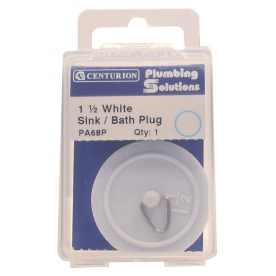 Centurion Plug - Sink Bath - White - 1 1/2"