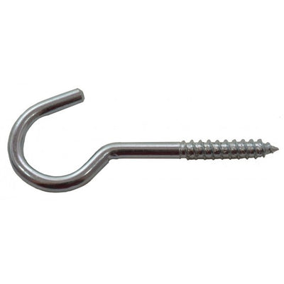 Centurion 80mm x 5mm ZP Steel Screw Hooks (Pack of 2) - O'Tooles Tools