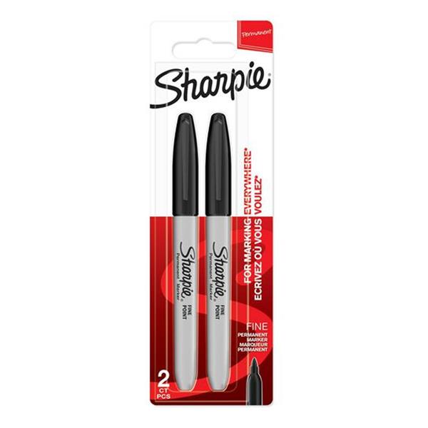Sharpie Fine Tip Permanent Marker Black (Pack Of 2) xms21marker