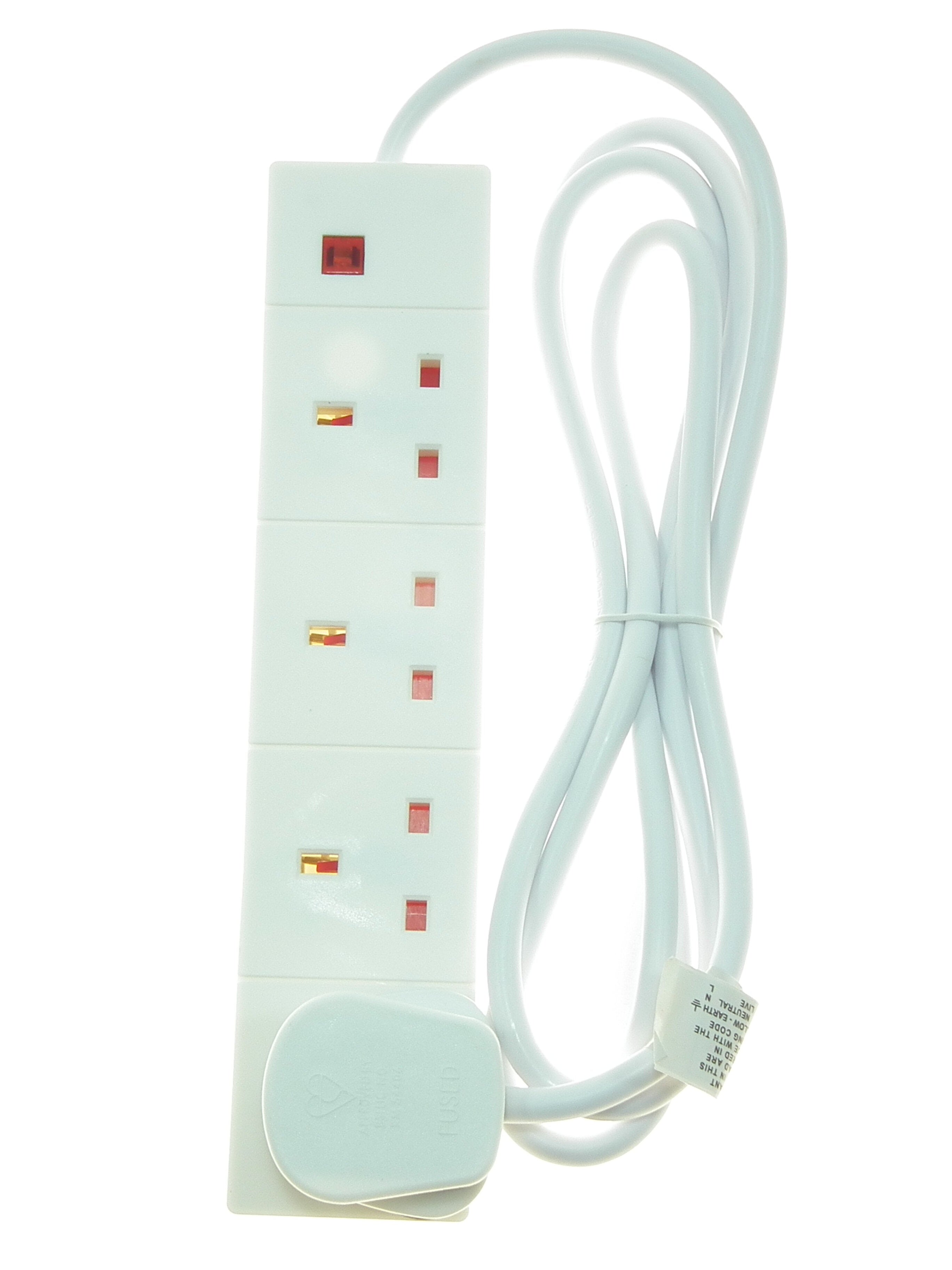 Powermaster 4 Gang 2 Meter 13Amp Extension Lead