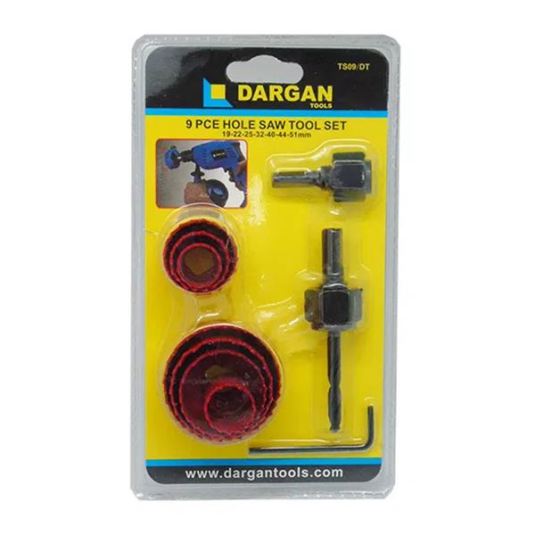 Dargan 9Pce Hole Saw Tool Set TS09/DT - O'Tooles Tools