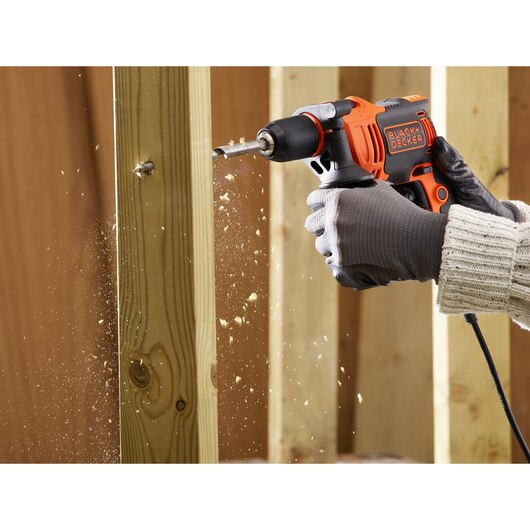 Black + Decker 710W 1 Gear Hammer Drill BEH710K-GB - O'Tooles Tools