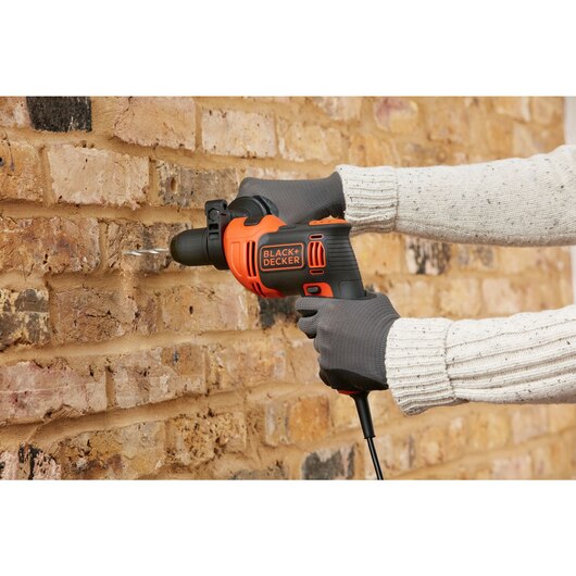 Black + Decker 710W 1 Gear Hammer Drill BEH710K-GB - O'Tooles Tools