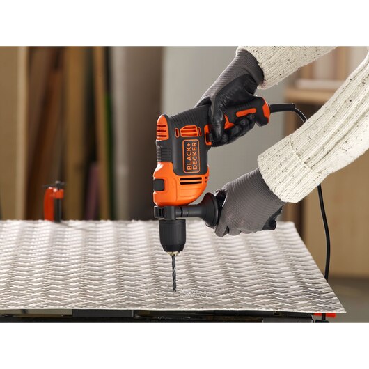 Black + Decker 710W 1 Gear Hammer Drill BEH710K-GB - O'Tooles Tools