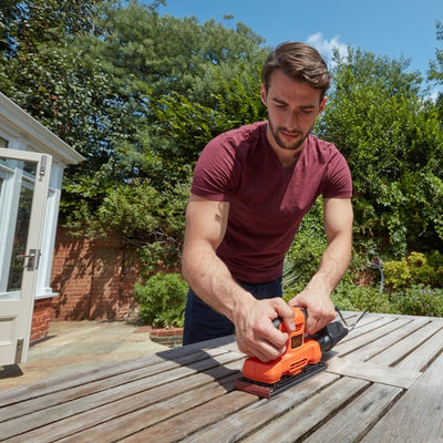 Black+Decker 150W 1/3 Sheet Finishing Sander BEW220-GB - O'Tooles Tools