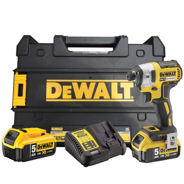 DEWALT DCF887P2-GB 18V XR 3 Speed Brushless Impact Driver - X 2 5.0Ah - O'Tooles Tools