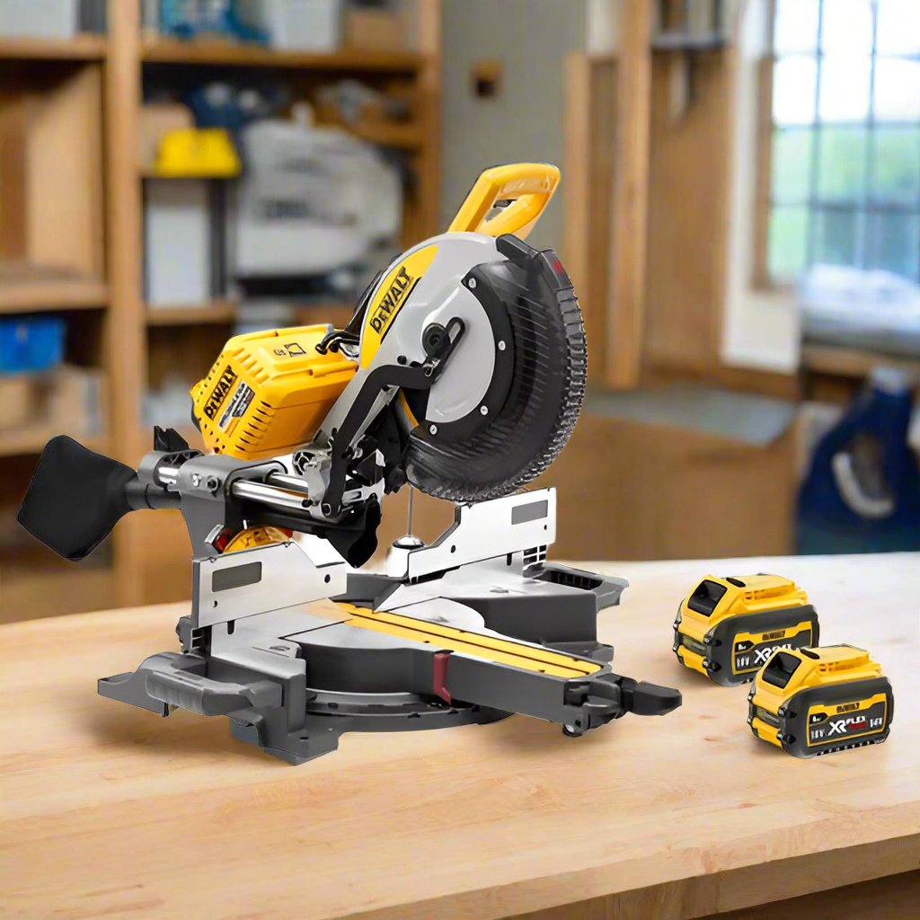 Dewalt 54V XR FLEXVOLT Mitre Saw 305mm + 2x 6ah Batteries