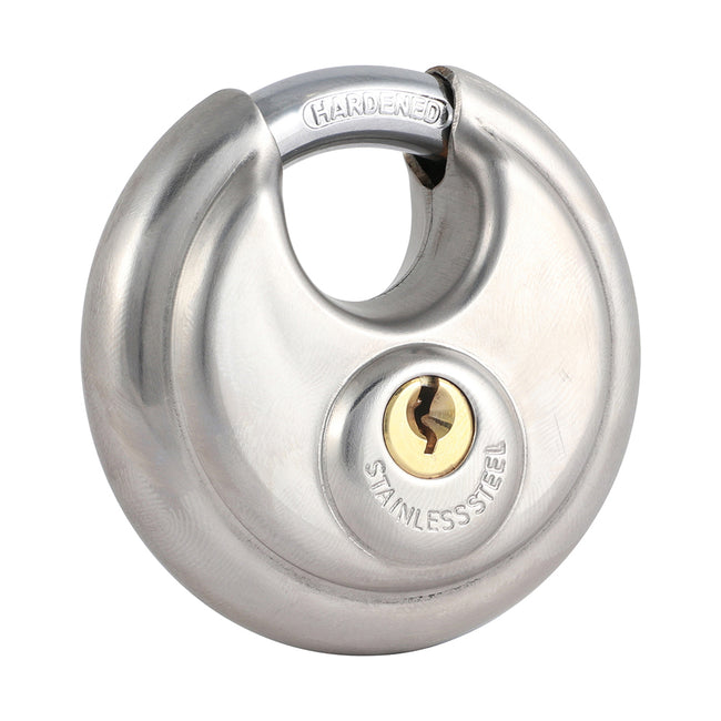 TIMCO Disk Padlock 70mm A2 Stainless Steel