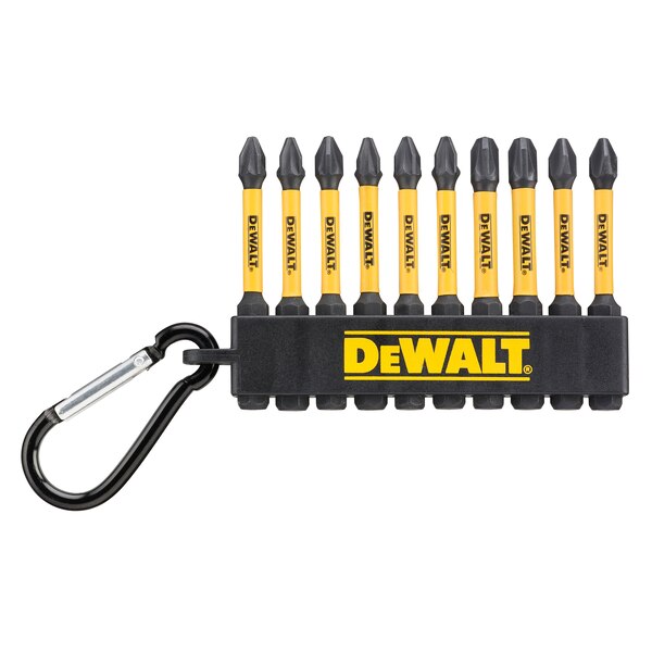 DEWALT 10PC MIXED PH PZ 57MM FLEXTORQ SCREW DRIVING KEYRING - O'Tooles Tools