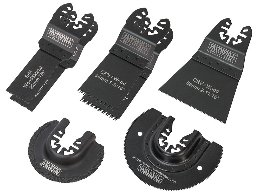 Faithfull Multi Tool Blade Set - 7pc