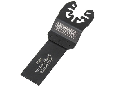 Faithfull Flush Cut Wood-Metal Blade 22mm Bi-Metal FAI MFWM22 - O'Tooles Tools