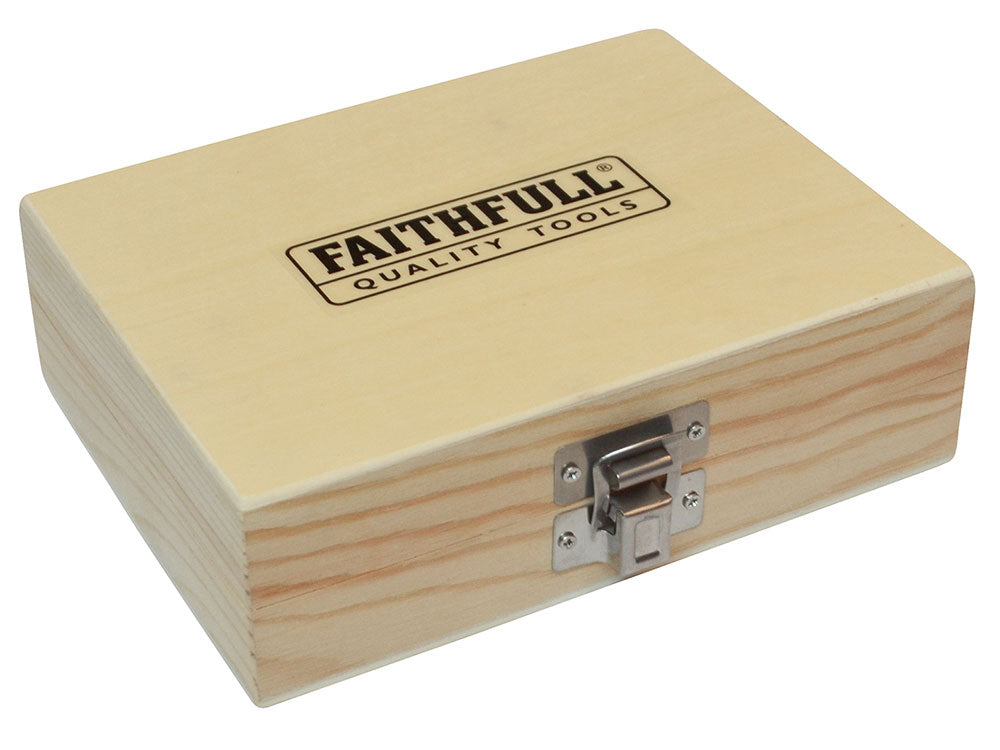 Faithfull Router Bit Set Faithfull TC Router Bit Set 12 in Case 1/4in Shank – O'Tooles Tools
