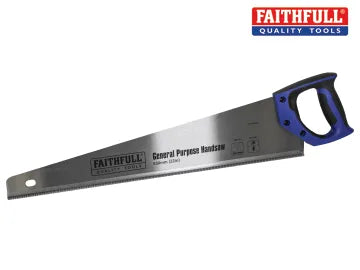 Faithfull General-Purpose Hardpoint Handsaw 550mm (22in) 8 TPI FAISAWG22
