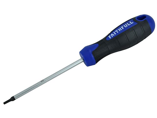 Faithfull Single Soft-Grip Screwdrivers Star (Torx) - various sizes