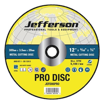 Jefferson 12" Metal Cutting Abrasive Disc 20mm Bore - O'Tooles Tools