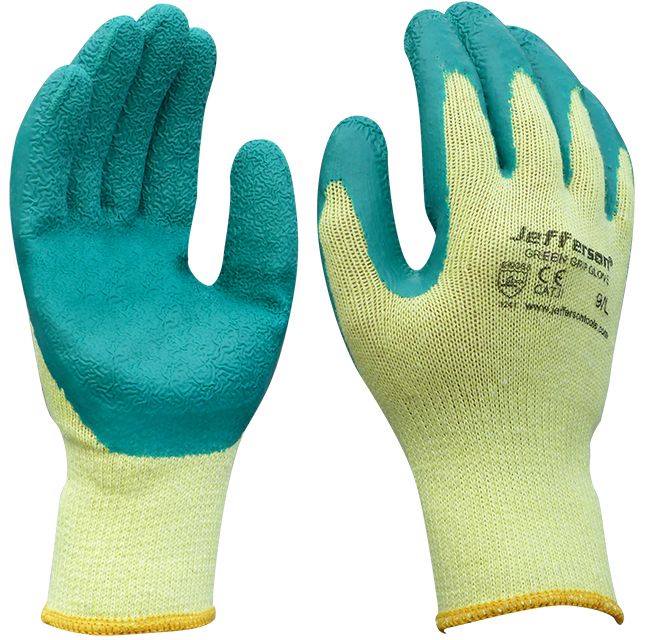 Jefferson Green Grip Gloves JEFGLGG - O'Tooles Tools