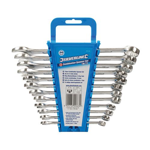 Silverline Combination Spanner Set 12pce 8 - 19mm SP1236 - O'Tooles Tools