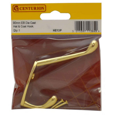 Centurion 90mm EB Die Cast Hat & Coat Hooks - O'Tooles Tools