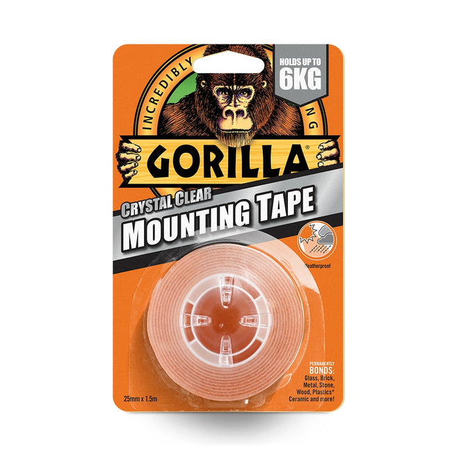 Gorilla Crystal Clear Mounting Tape - O'Tooles Tools