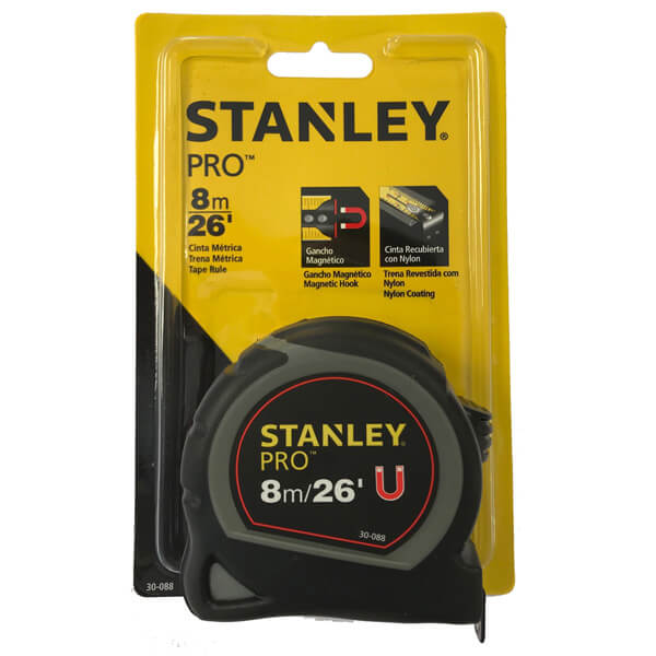 Stanley 8M/26Ft Pro Measuring Tape 30-088 - O'Tooles Tools