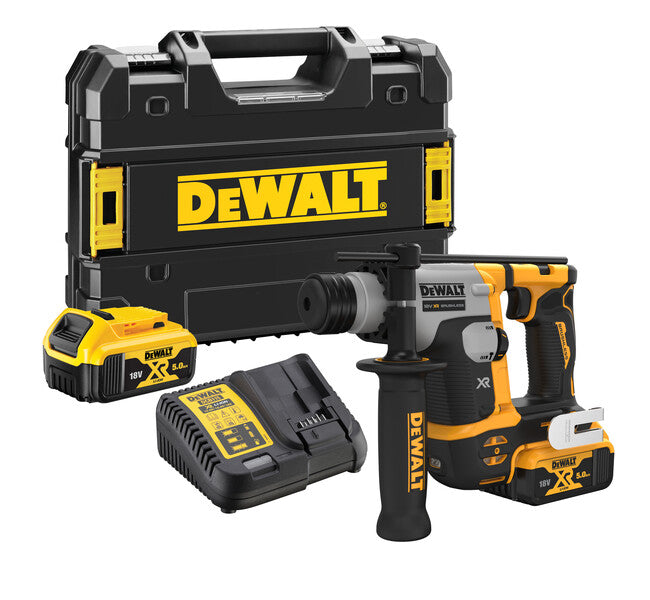 DEWALT DCH172P2-GB 18V XR Brushless Compact 16MM SDS Plus Hammer Drill - 2 X 5.0AH - O'Tooles Tools
